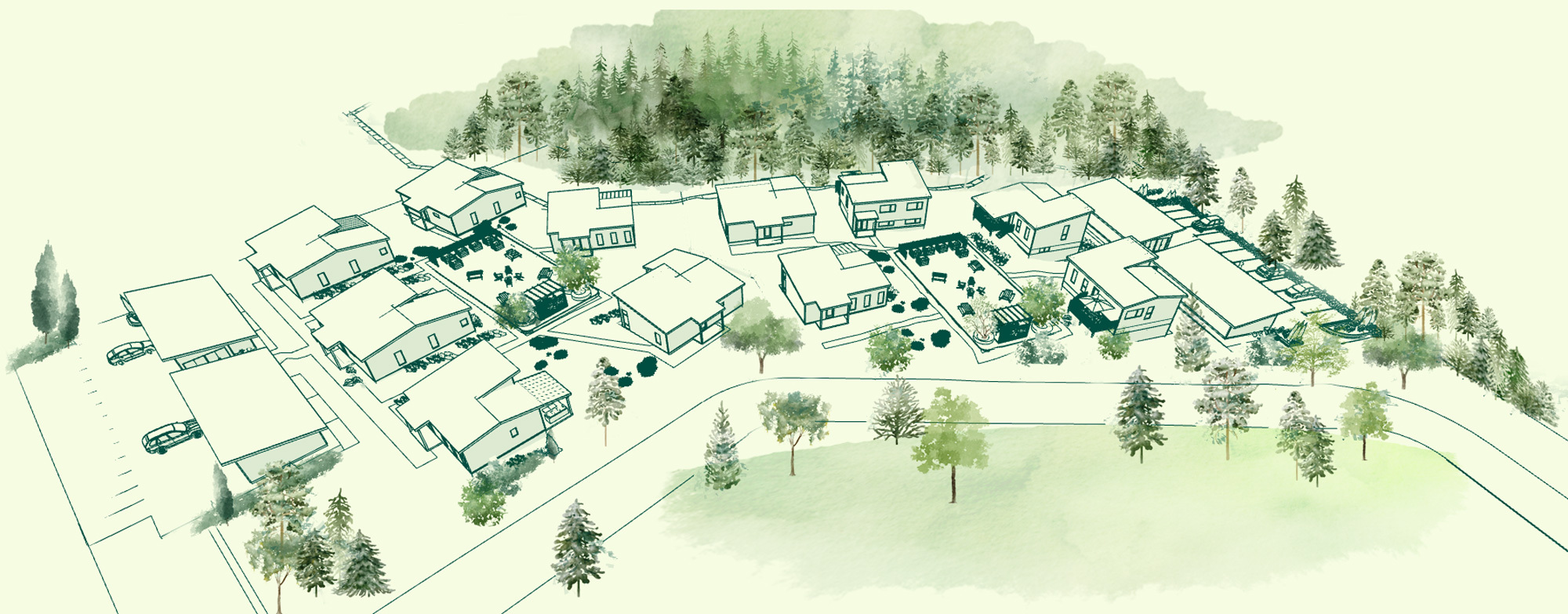 ecoquartier avec espaces communs